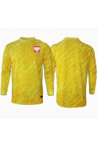 Fotbalové Dres Polsko Brankářské Domácí Oblečení ME 2024 Dlouhý Rukáv